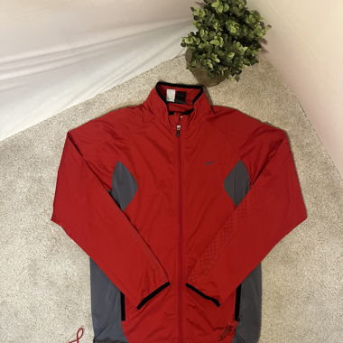 Nike Sportjacke rot/grau