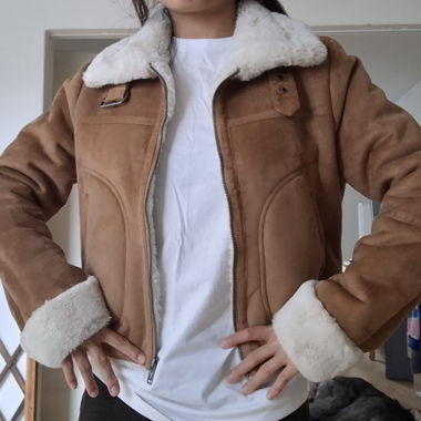 Hollister shearling jacket