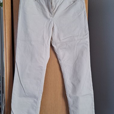 Cream-coloured trousers