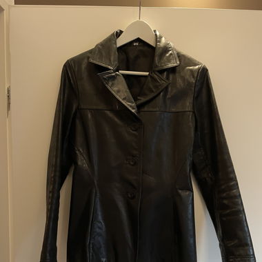 Leonardo Leder Blazer schwarz