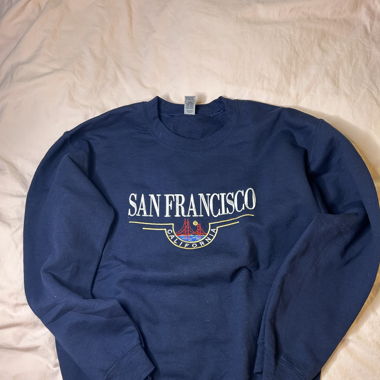 Vintage Pullover blau 