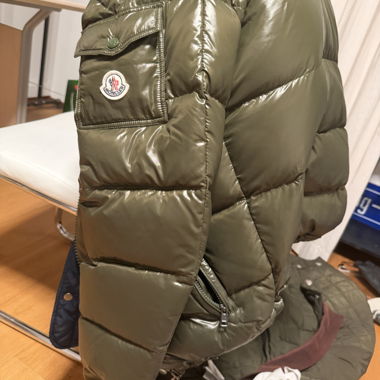 Moncler Olive Green Puffer Jacket