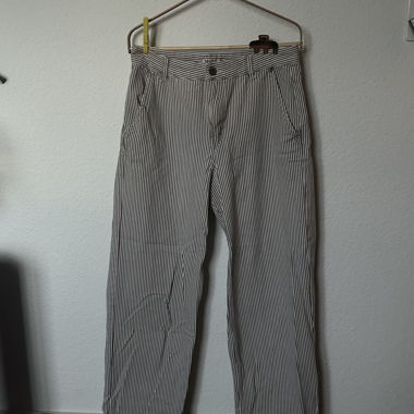 striped scandi-style jeans