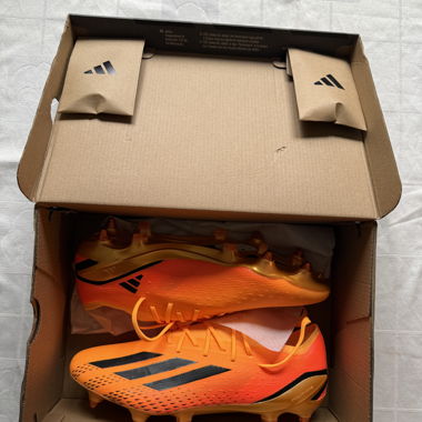 Adidas X Speedportal football boots orange with metal studs
