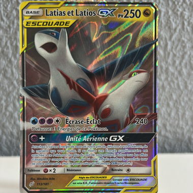 Carte Pokémon latios et latias gx 