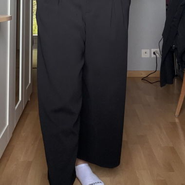 Black High-Waisted Trousers
