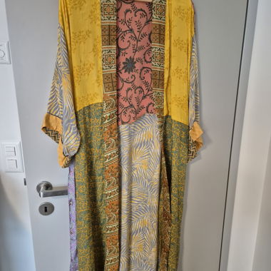 Colorful patterned kimono
