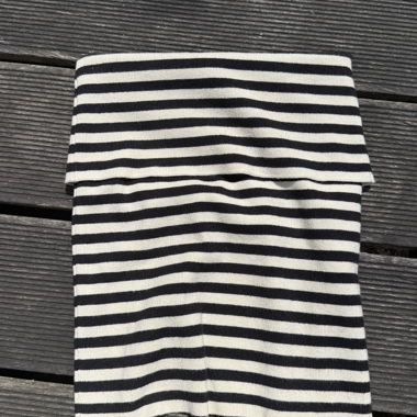 Top a fascia lavorato a maglia a righe