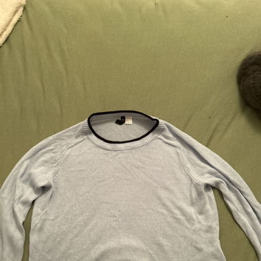 Blaue Pullover 