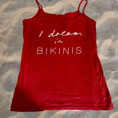 Débardeur bikini rouge