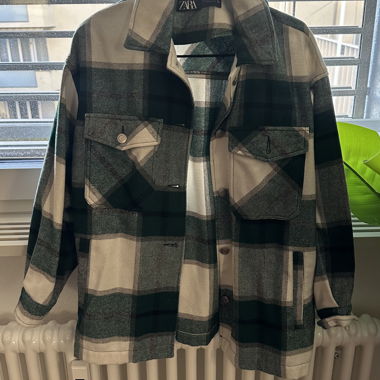 ZARA Checked Overshirt Jacket