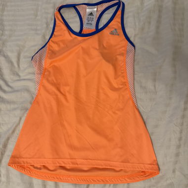 Canotta da corsa Adidas arancione