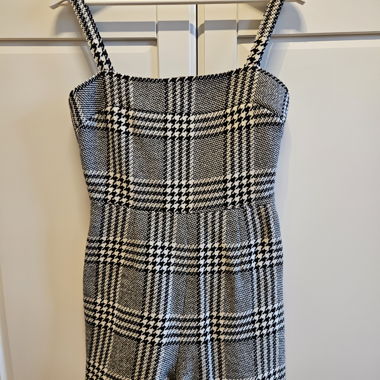 Jumpsuite kurz schwarz/weiss