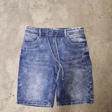Short jeans con coulisse