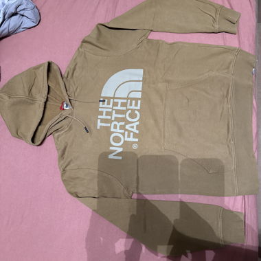 Felpa con cappuccio beige The North Face
