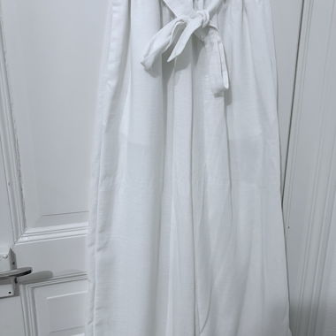 Pantaloni in cotone a gamba larga