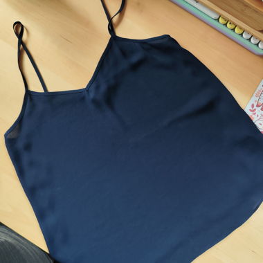 Top blu trasparente