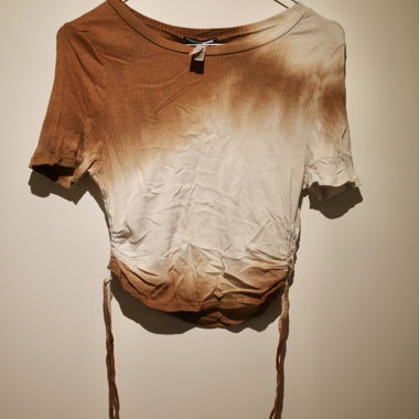 Brown/White Shirt