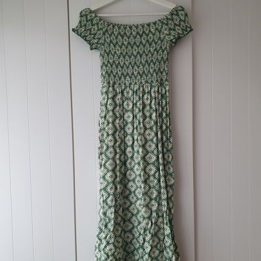 Robe d’été à motifs vert