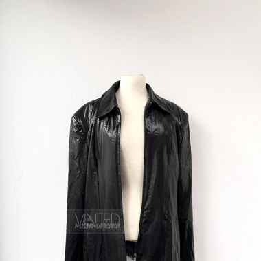 Fake Krokoleder Jacke Vintage 80s