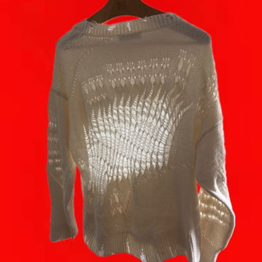 Maglione in Maglia Beige