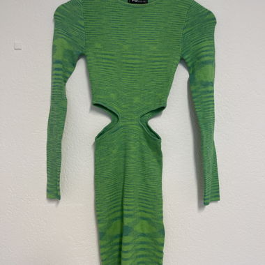 Vestito corto verde