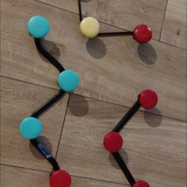 Appendiabiti da parete con ganci design anni '70