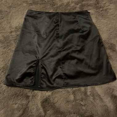Black Satin Skirt