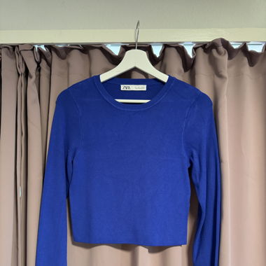 Blaues Oberteil Zara