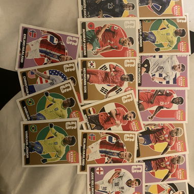 Lot de cartes de football Panini