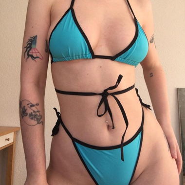 bikini fatto a mano riciclato