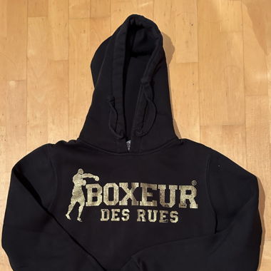 boxeur des rues schwarzer hoodie