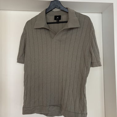 Polo H&M Regular Fit, grigio, taglia L