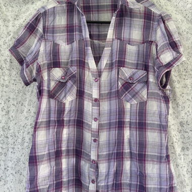 Camicia a quadri viola BLACKBOX