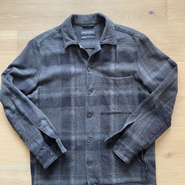 Overshirt a quadri grigio Marc O’Polo