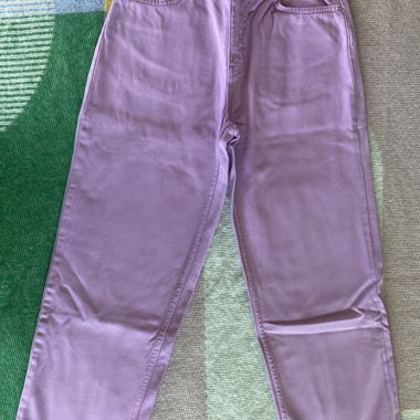 Pantalon en jean lilas