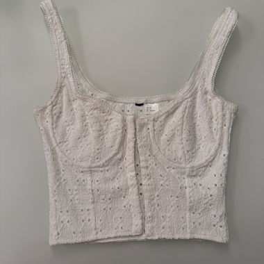 Weißes Corset-Top