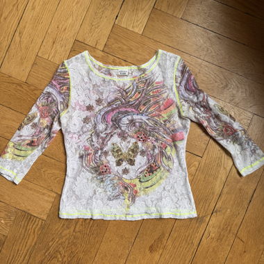 Original Vintage 90s,Y2k Spitzen  Longsleeve