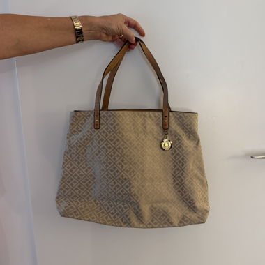Sac shopper Tommy Hilfiger beige