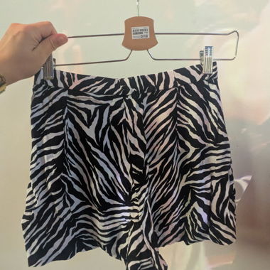 Shorts à imprimé zèbre