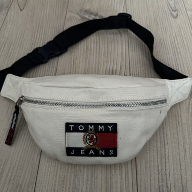 Tommy Jeans white waist bag