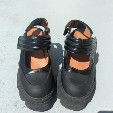 Leather heels GANNI