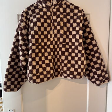 Karierte Fleecejacke
