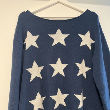 Navy blue Star Strickpullover