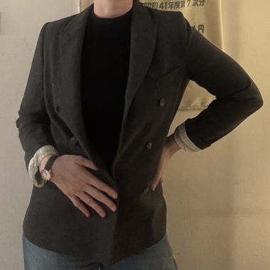 Blazer gris foncé Comptoir des Cotonniers