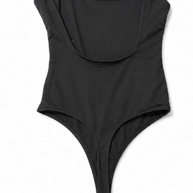 Top nero con schiena scoperta