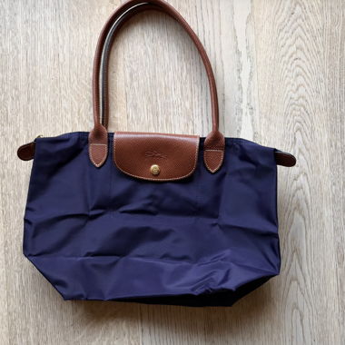 Sac à main Longchamp en nylon violet