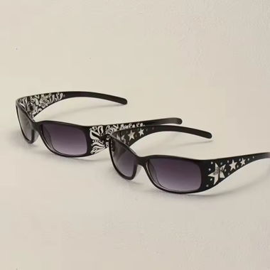2 lunettes de soleil rétro / sunglasses