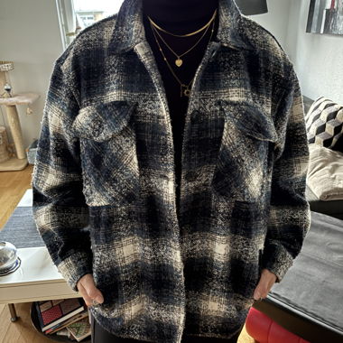 Chemise-veste à carreaux