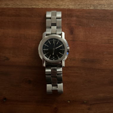 BALLY Edelstahl Armbanduhr schwarz